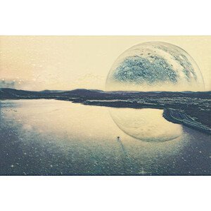 Umělecký tisk Fantasy landscape of an alien planet, tsvibrav, (40 x 26.7 cm)