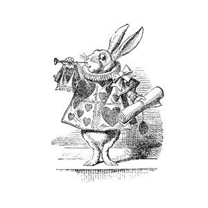 Umělecký tisk The White Rabbit, Andrew_Howe, (26.7 x 40 cm)