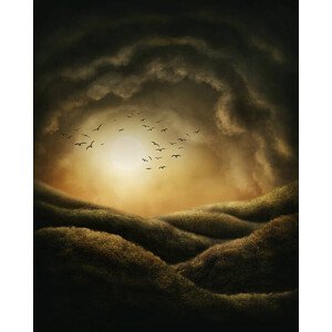 Umělecký tisk Dark landscape, egal, (30 x 40 cm)