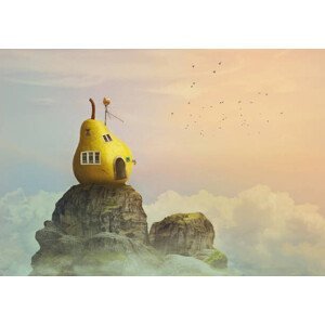 Umělecký tisk Fantasy world, pear house on the, HiddenCatch, (40 x 26.7 cm)
