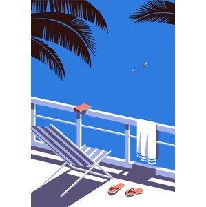 Ilustrace Summer outdoor leisure time background flat vector, Svetlana Aganina, (26.7 x 40 cm)