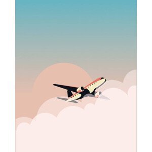 Ilustrace Enjoy your trip travel poster, Kristina Bilous, (30 x 40 cm)