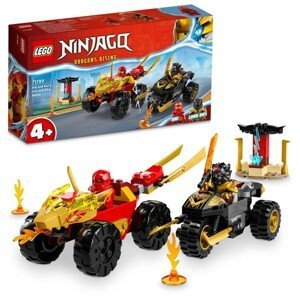 Stavebnice Lego Ninjago - Kai a Ras v duelu auta s motorkou
