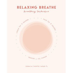 Ilustrace Relaxing Breathe, Beth Cai, (30 x 40 cm)