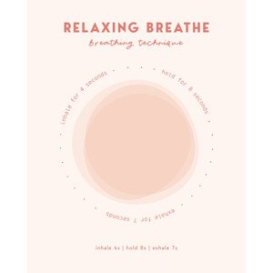 Ilustrace Relaxing Breathe, Beth Cai, (30 x 40 cm)