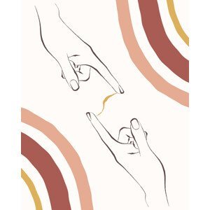 Ilustrace Hands Connect, Beth Cai, (30 x 40 cm)
