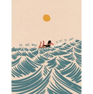 Ilustrace The Best Wave Is yet To Come, Fabian Lavater, (30 x 40 cm)