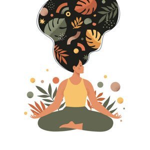 Ilustrace Mindfulness, meditation and yoga background in, Angelina Bambina, (30 x 40 cm)