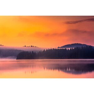 Umělecká fotografie Perfect Lake Morning, Evgeni Dinev Photography, (40 x 26.7 cm)