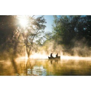 Umělecká fotografie Everglades ya National Park - canoeing in mist, Douglas Rissing, (40 x 26.7 cm)