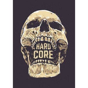 Umělecký tisk Hard Core Skull, kandserg, (30 x 40 cm)