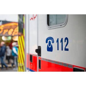 Umělecká fotografie Germany, German Red Cross, ambulance, emergency, Westend61, (40 x 26.7 cm)