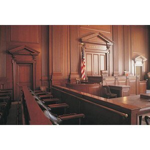 Umělecká fotografie Interior of courtroom, Comstock, (40 x 26.7 cm)