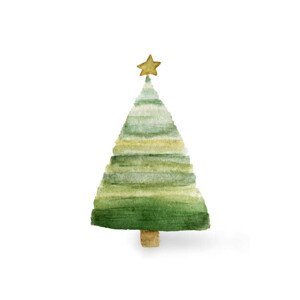 Ilustrace Illustration of a Christmas tree in, Ekaterina Goncharova, (26.7 x 40 cm)