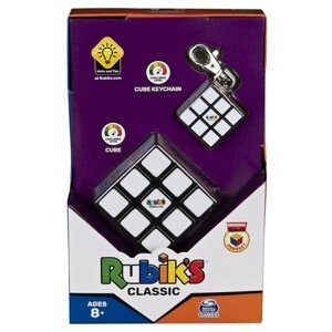 Klíčenka Rubikova kostka sada klasik 3x3 + Přívěsek