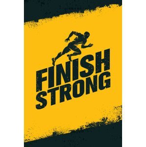 Ilustrace Finish Strong. Inspiring Workout and Fitness, subtropica, (26.7 x 40 cm)