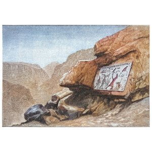 Umělecká fotografie Old engraved illustration of Wadi Maghareh, mikroman6, (40 x 26.7 cm)
