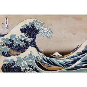 Plakát, Obraz - Hokusai - Te Great Wave of Kanagawa, (91.5 x 61 cm)
