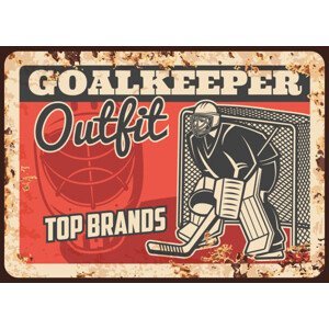 Umělecký tisk Ice hockey outfit and equipment store banner, seamartini, (40 x 30 cm)