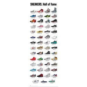 Plakát, Obraz - Sneakers - Hall of Fame, (53 x 158 cm)
