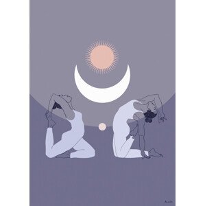Ilustrace Moon Power, Amanda Leon, (30 x 40 cm)