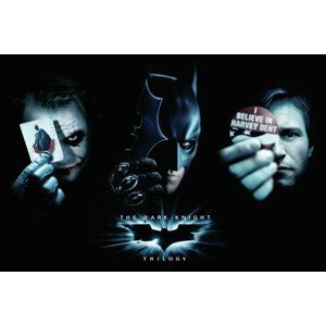 Umělecký tisk The Dark Knight Trilogy - Trio, (40 x 26.7 cm)