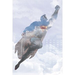 Umělecký tisk Superman Core - Fly High, (26.7 x 40 cm)