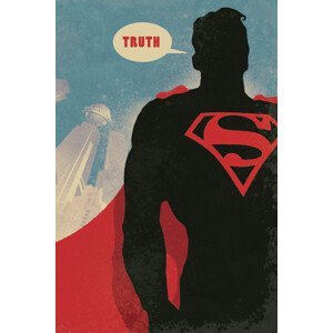 Umělecký tisk Superman Core - Truth, (26.7 x 40 cm)