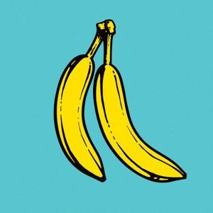 Umělecký tisk Bananas Pop Art illustration, Man_Half-tube, (40 x 40 cm)