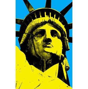 Umělecký tisk Lady Liberty of New York Pop, José Miguel Hernández Hernández, (26.7 x 40 cm)