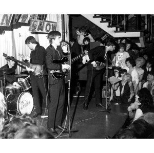 Umělecká fotografie The BEATLES in at Liverpool's Cavern Club, 1963, (40 x 30 cm)