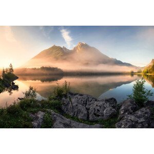 Umělecká fotografie Golden Summer Morning in the Alps, Daniel Gastager, (40 x 26.7 cm)