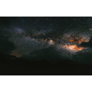Umělecká fotografie Milky Way galaxy on night sky, Sino Images, (40 x 26.7 cm)