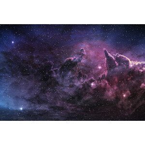 Umělecká fotografie purple nebula and cosmic dust, ClaudioVentrella, (40 x 26.7 cm)