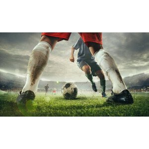 Umělecká fotografie Close up legs of football or, anton5146, (40 x 22.5 cm)