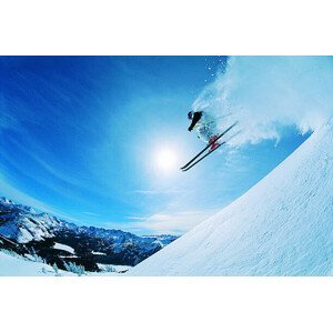 Umělecká fotografie Man Skiing, Digital Vision., (40 x 26.7 cm)