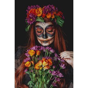 Umělecká fotografie Catrina make up halloween, saraidasilva, (26.7 x 40 cm)