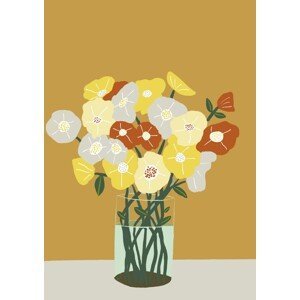Ilustrace Vase of Flowers, Sharyn Bursic, (30 x 40 cm)