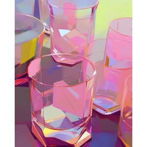 Ilustrace Pink Glasses, Treechild, (30 x 40 cm)