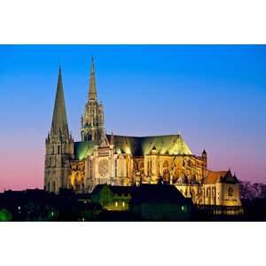 Umělecká fotografie Notre Dame Cathedral, Chartres, Sylvain Sonnet, (40 x 26.7 cm)