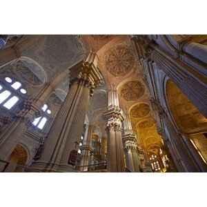 Umělecká fotografie Interior of Malaga Cathedral, Allan Baxter, (40 x 26.7 cm)
