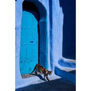 Umělecká fotografie Morocco, Chefchaouen town, the blue city,, Tuul & Bruno Morandi, (26.7 x 40 cm)