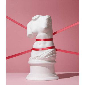 Umělecká fotografie Plaster torso of Venus tied with ribbons, lambada, (35 x 40 cm)