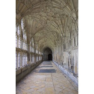 Umělecká fotografie Cloister in Gloucester Cathedral, England, poliki, (26.7 x 40 cm)