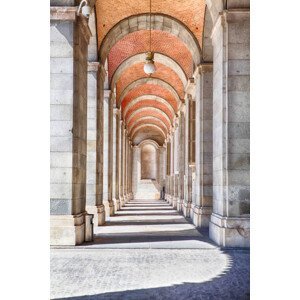 Umělecká fotografie View of colonnade, Madrid, Spain, M, (26.7 x 40 cm)