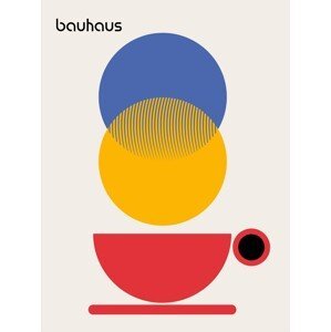 Ilustrace Bauhaus Coffee Abstract, Retrodrome, (30 x 40 cm)