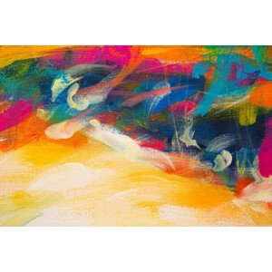 Ilustrace Abstract Acrylic Painting Textured Background, ivanastar, (40 x 26.7 cm)