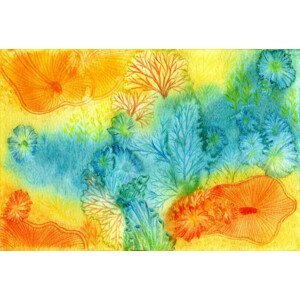 Ilustrace Abstract watercolor illustration background, Yifei Fang, (40 x 26.7 cm)