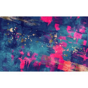 Ilustrace Abstract dark blue and magenta texture, oxygen, (40 x 24.6 cm)