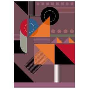 Ilustrace Bauhaus muted background illustration, johnwoodcock, (30 x 40 cm)
